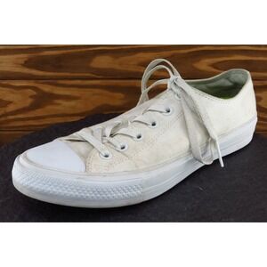 Converse All Star Women Size 9.5 M White Low Top‎ Fabric 150154c